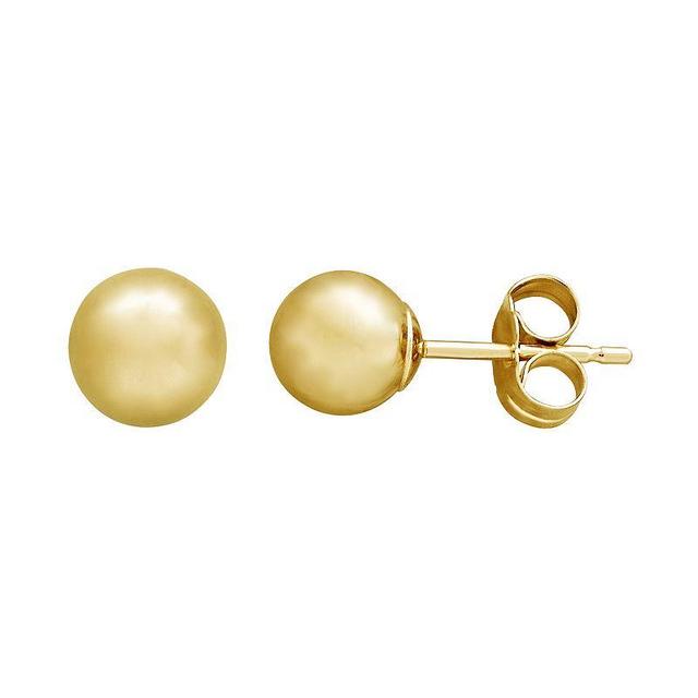 Everlasting Gold 14k Gold Ball Stud Earrings, Womens Product Image