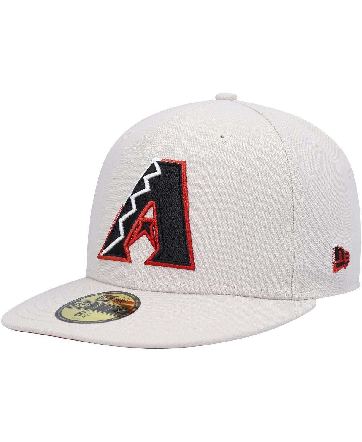 Mens New Era Khaki Arizona Diamondbacks Stone Dim Undervisor 59FIFTY Fitted Hat Product Image