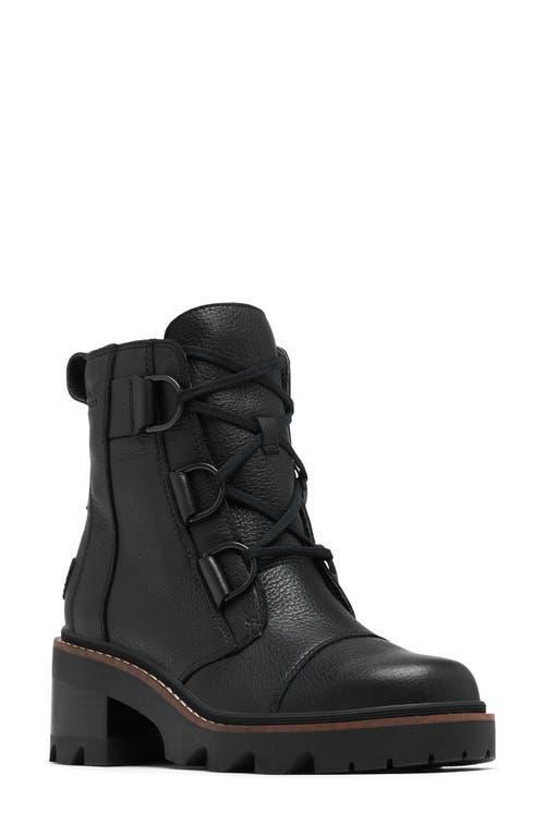 Sorel Joan Now Waterproof Lace-Up Lug Sole Leather Booties Product Image