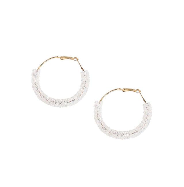 Sohi Womens Bling Hoop Earrings Product Image