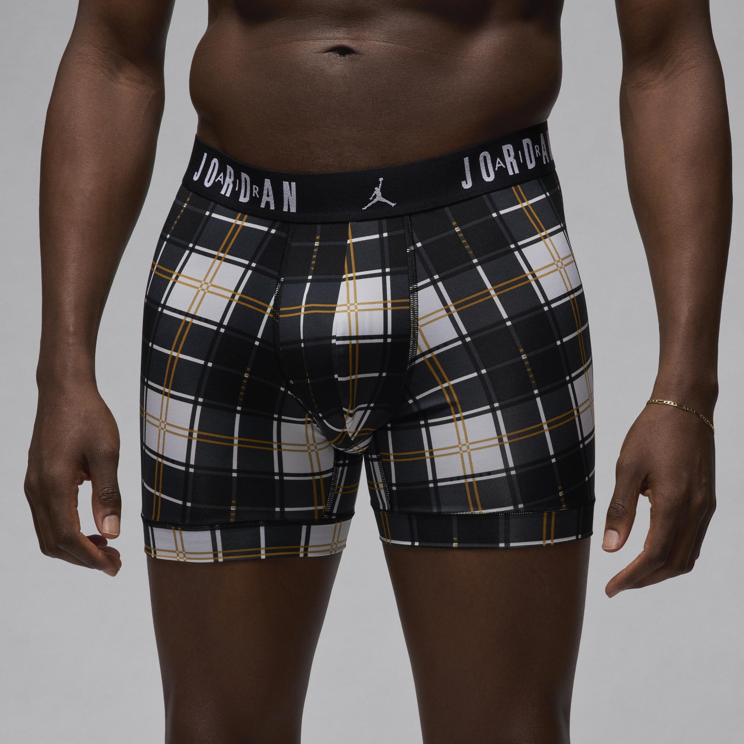 Jordan Dri-FIT Men's Plaid Boxer Briefs (2-Pack) Product Image