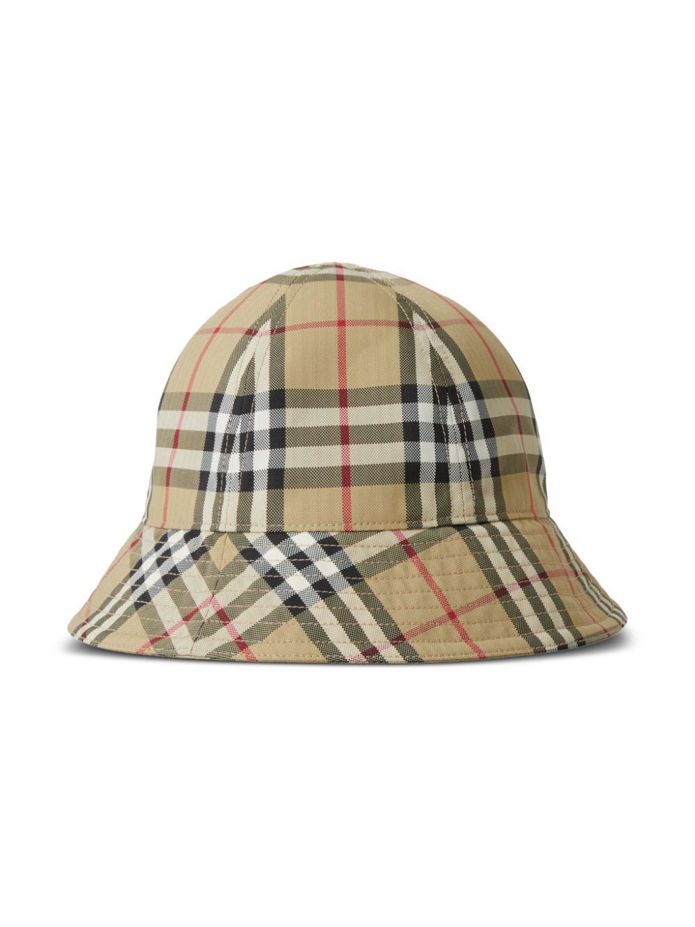 BURBERRY Vintage Check Bucket Hat In Cream Product Image