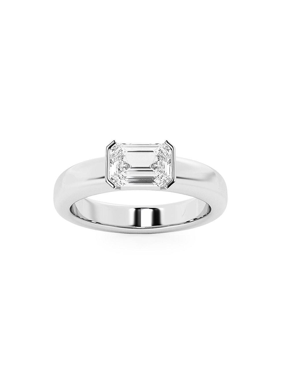 Womens 14K Gold & 1.00 TCW Lab-Grown Diamond Stackable Ring Product Image