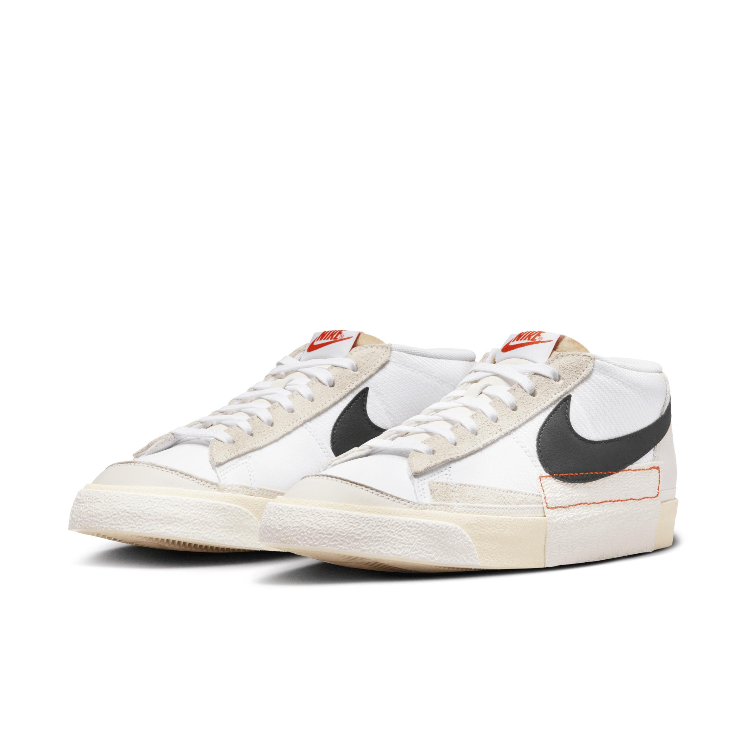 Nike Mens Nike Blazer Low Pro Club - Mens Basketball Shoes White/Black/Beach Product Image