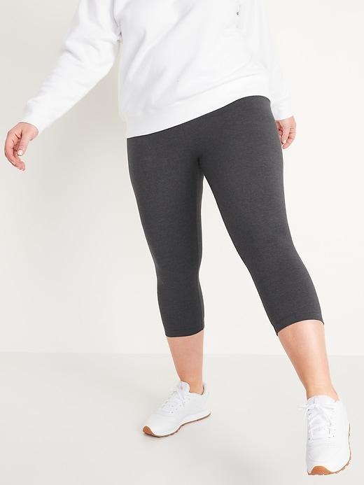 High-Waisted Crop Leggings Product Image