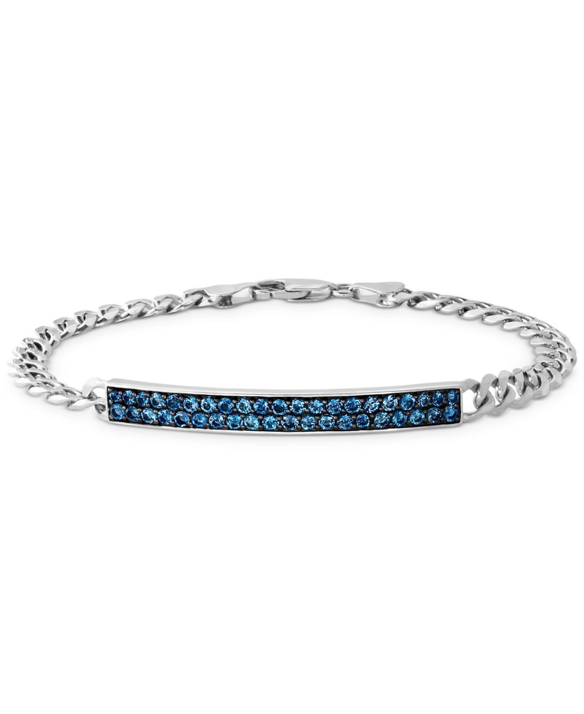 Effy Mens London Blue Topaz (2-1/4 ct. t.w.) Bracelet in Sterling Silver Product Image