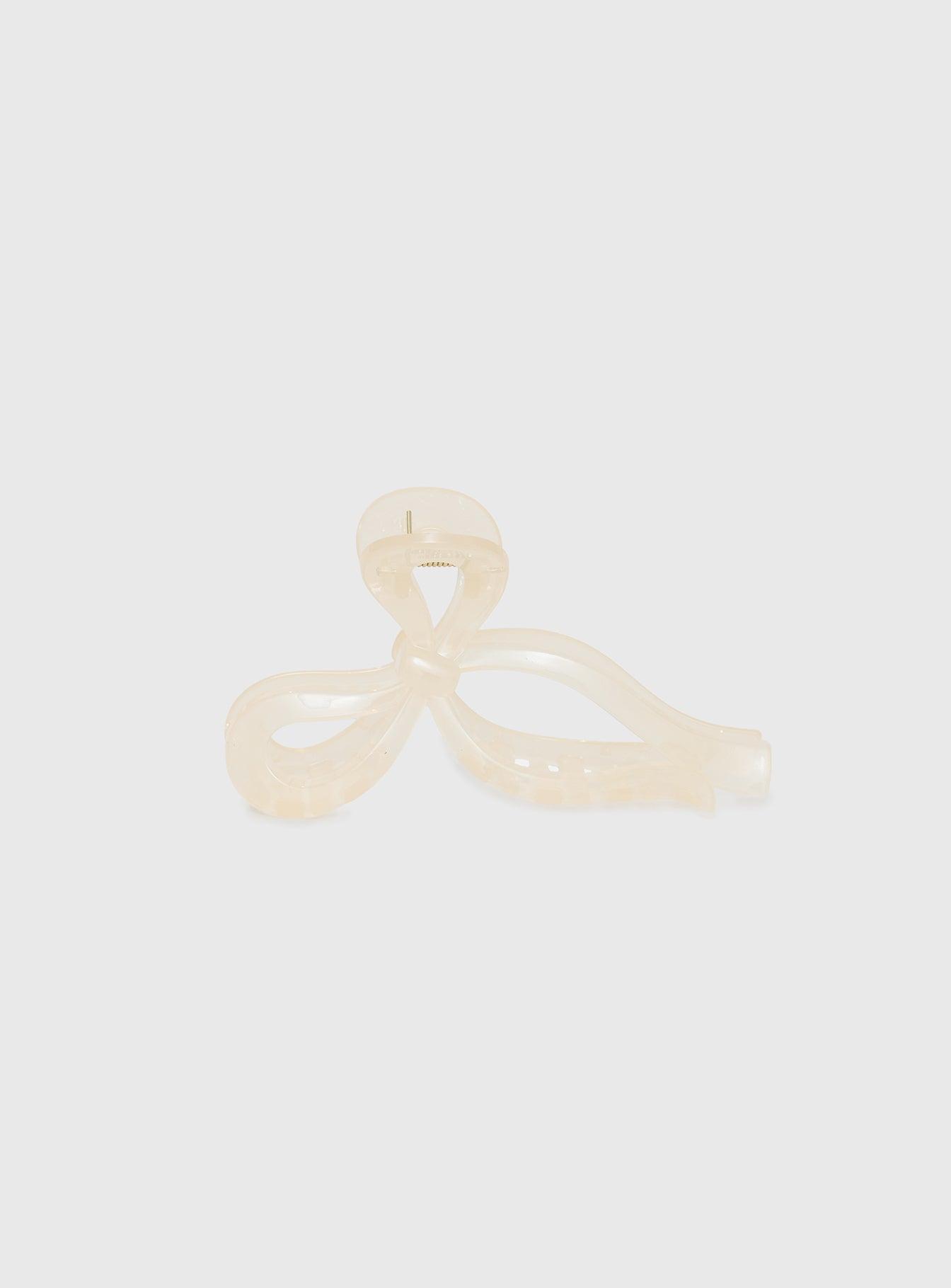 With A Bow Hair Clip Nude Product Image