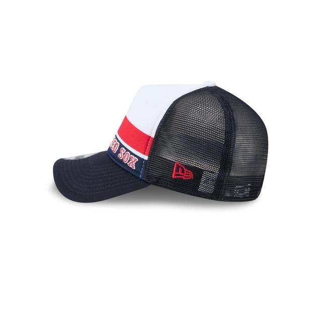 Boston Red Sox Color Block 9FORTY A-Frame Trucker Snapback Hat Male Product Image