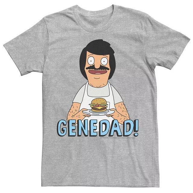 Mens Bobs Burgers Gene Dad Tee Athletic Grey Product Image