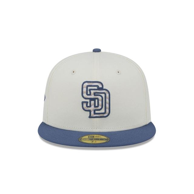 San Diego Padres Wavy Chainstitch 59FIFTY Fitted Hat Male Product Image