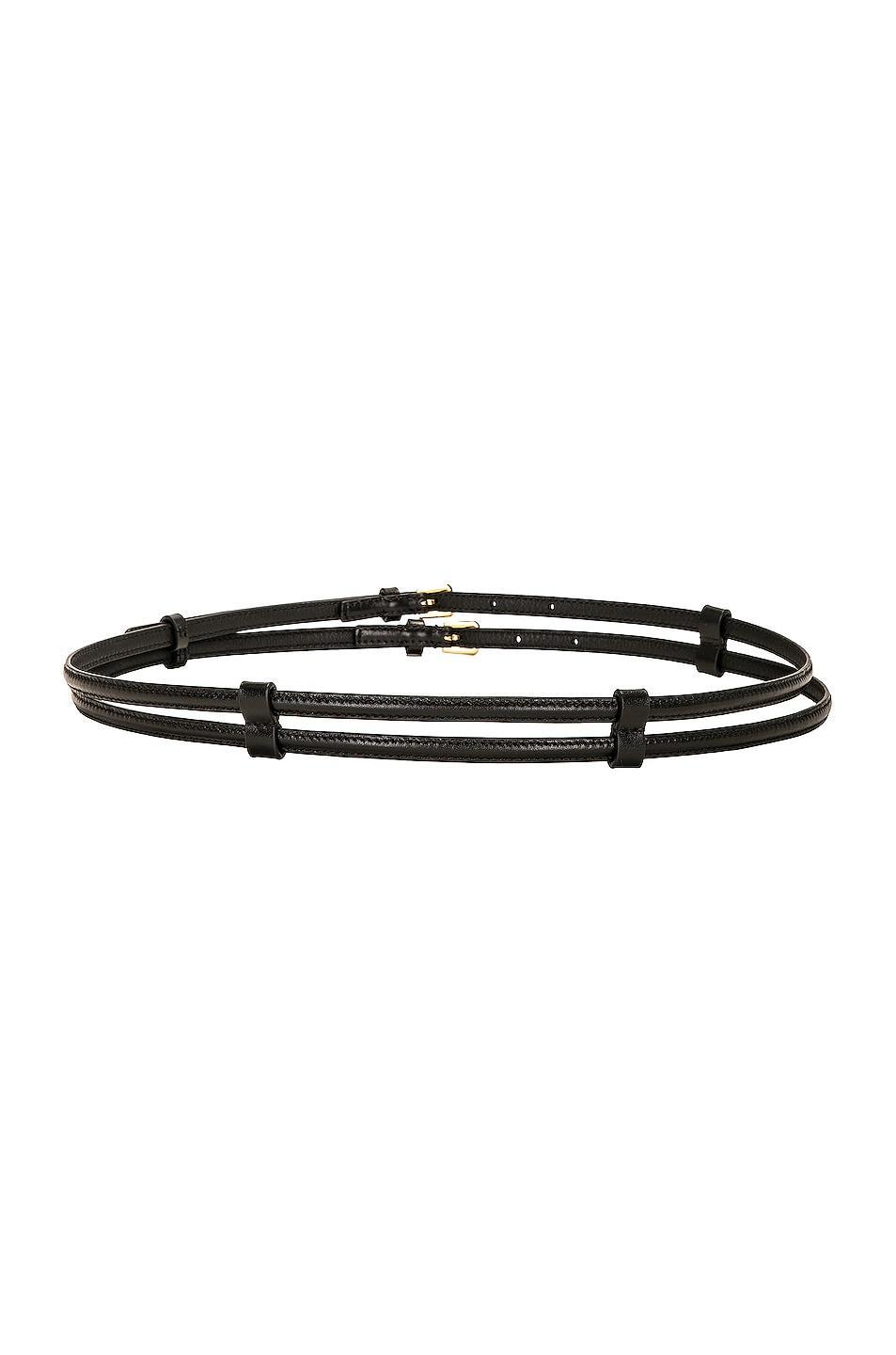 The Row Double Belt Black. (also in M). Product Image