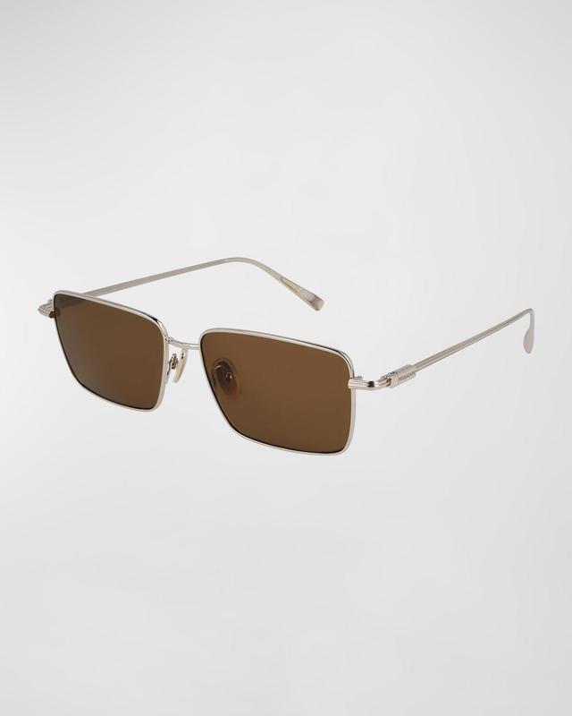 FERRAGAMO Gancini Evolution 57mm Rectangular Sunglasses Product Image