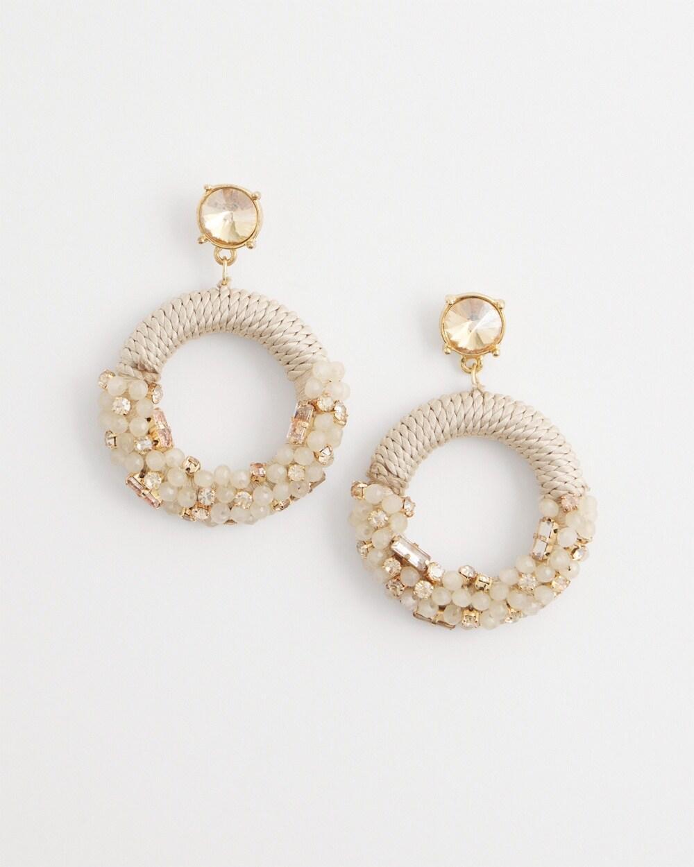 No Droopu2122 Beaded Hoop Earrings Product Image