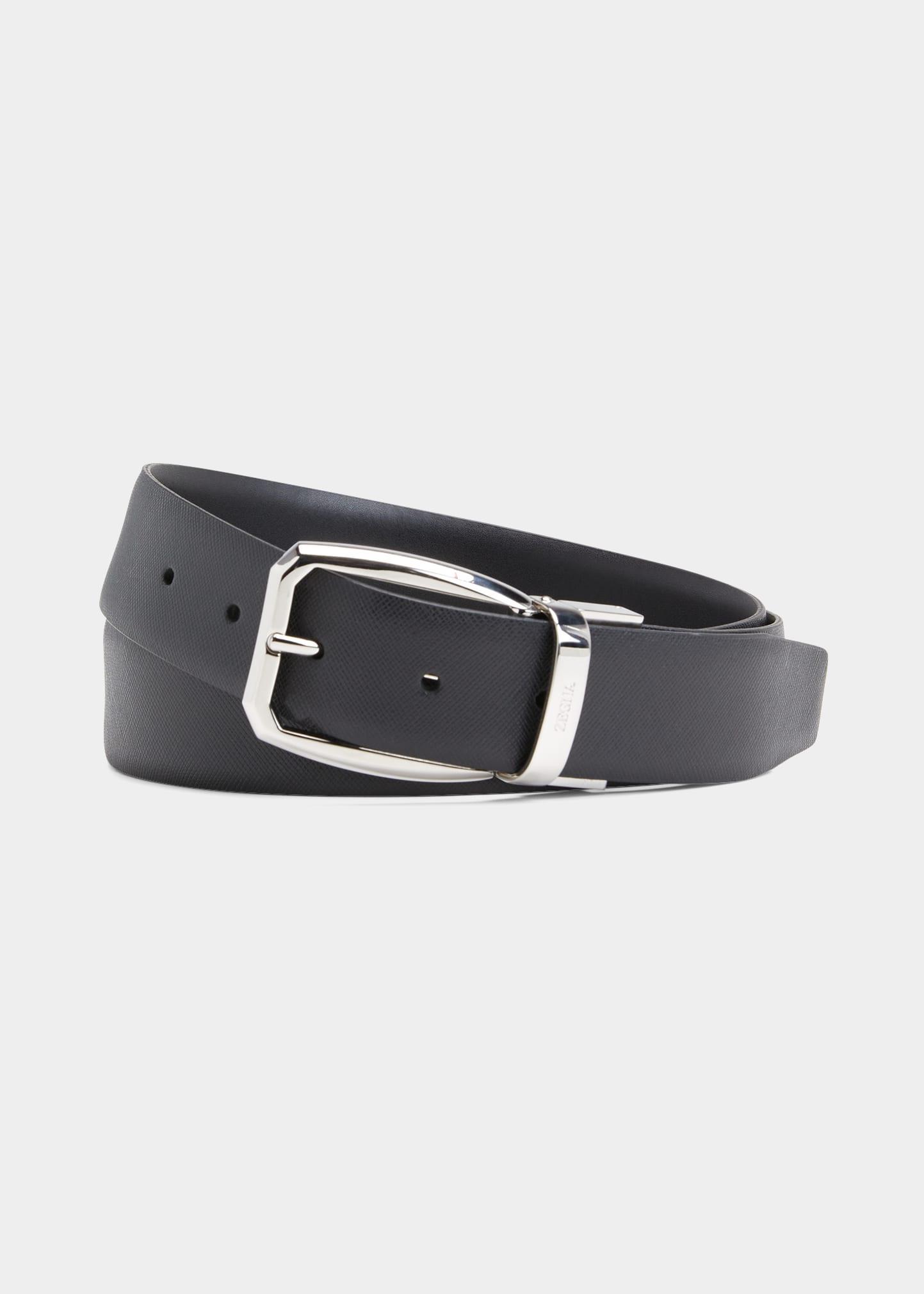 Mens Gioiello Adjustable Reversible Leather Belt Product Image