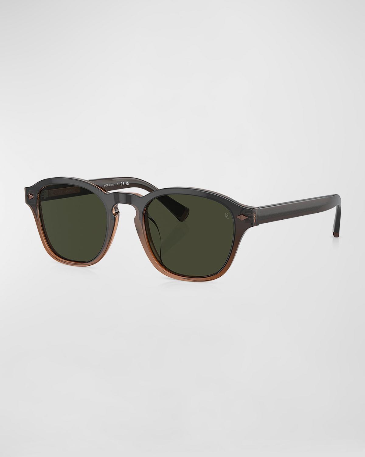 Mens Polarized Acetate Square Sunglasses Product Image