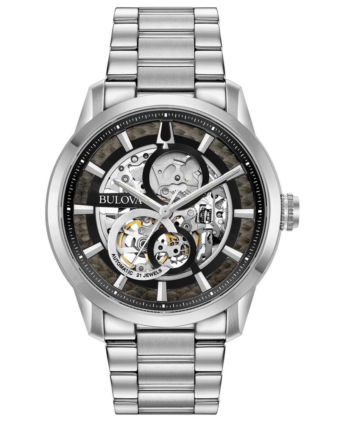 Bulova Mens Sutton Classic Mechanical Automatic Stainless Steel Bracelet Watch Product Image