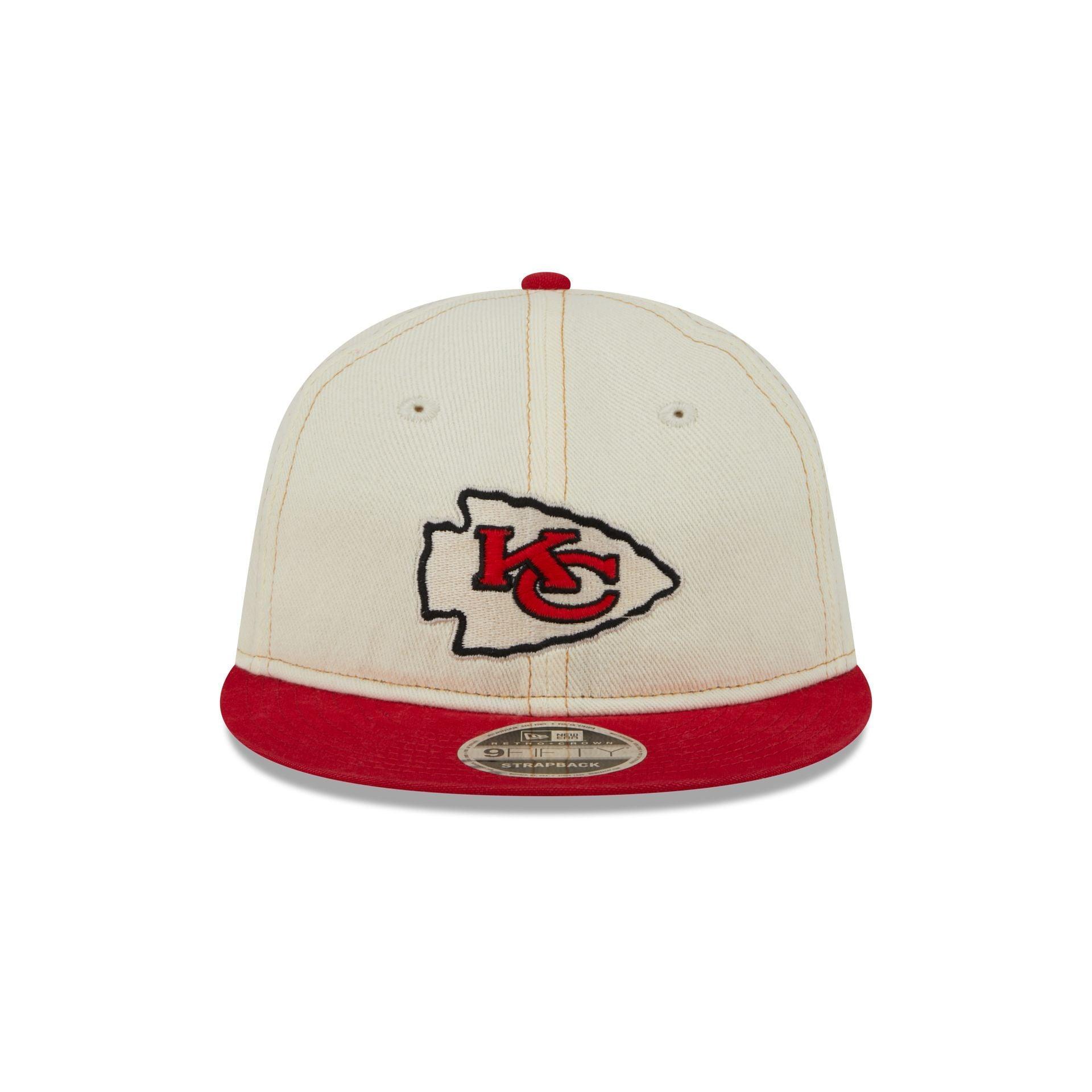 Kansas City Chiefs Chrome Denim Retro Crown 9FIFTY Adjustable Hat Male Product Image