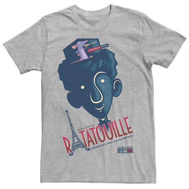 Mens Disney / Pixar Ratatouille Alfredo And Remy Blue Hue Portrait Tee Athletic Grey Product Image