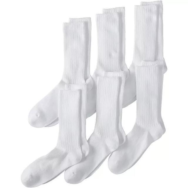 Mens Lands End Crew Sock 6-Pack Product Image