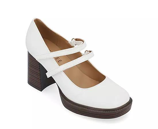 Journee Collection Shasta Womens Tru Comfort Foam Pumps Ivory Product Image