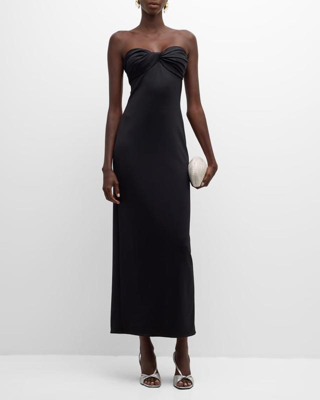 Twist Strapless Maxi Dress Product Image