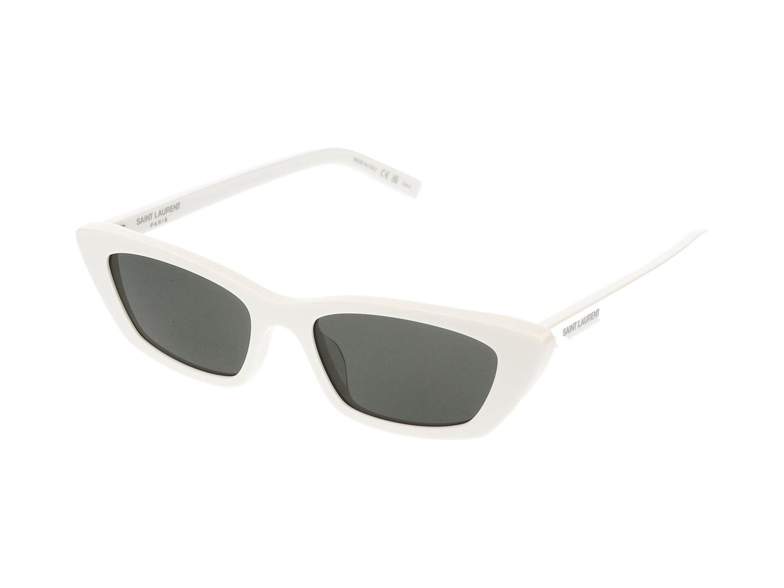 Eyewear Cat In White White Grey Product Image