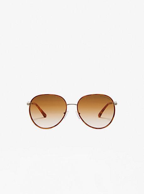 Michael Kors Empire 58mm Gradient Aviator Sunglasses Product Image