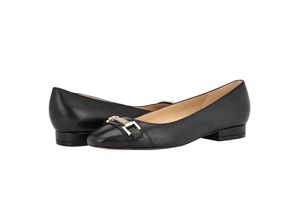 Calvin Klein Crystil Leather) Women's Flat Shoes Product Image