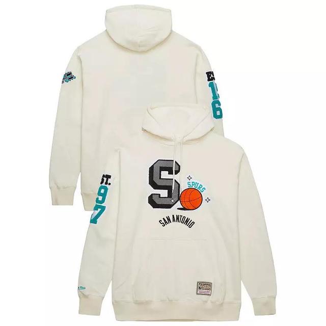 Mens Cream San Antonio Spurs Sswagger Classic Chenille Pullover Hoodie Product Image