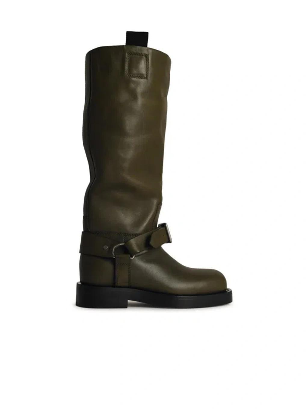 BURBERRY Green Lear Boots Product Image