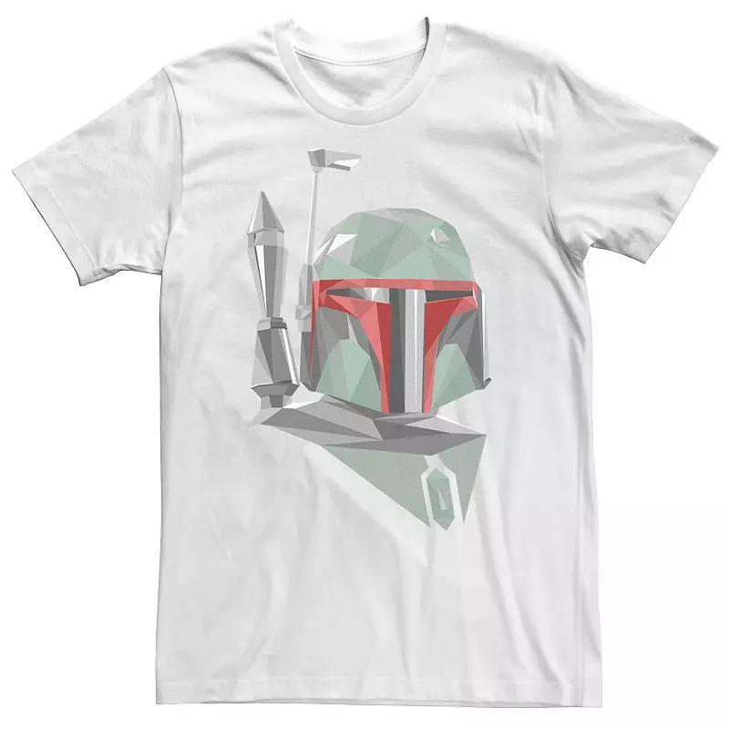 Big & Tall Star Wars Boba Fett Geometric Helmet Portrait Tee, Mens Product Image