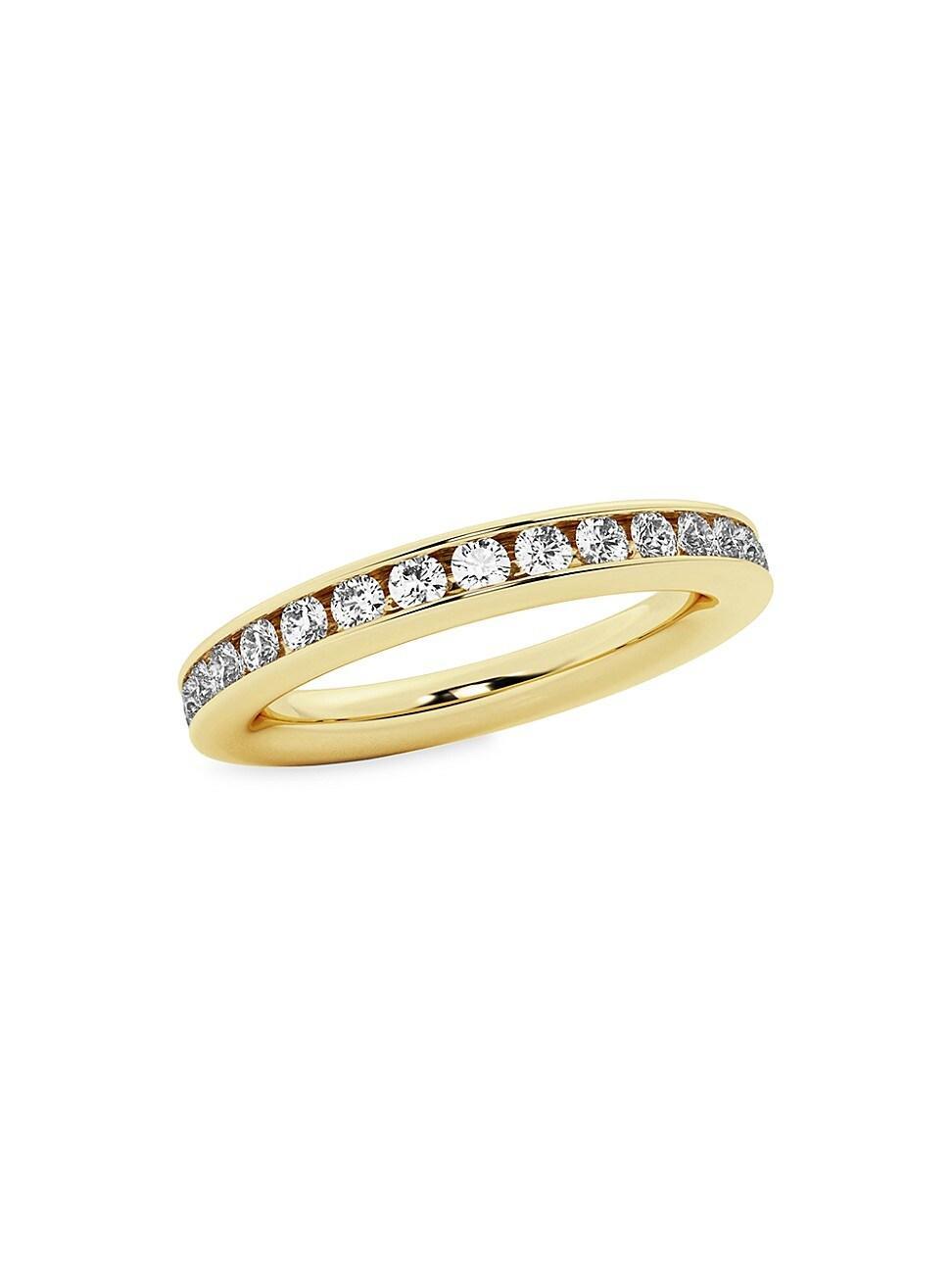 Womens 14K Yellow Gold & 1.12 TCW Lab-Grown Diamond Eternity Band Product Image