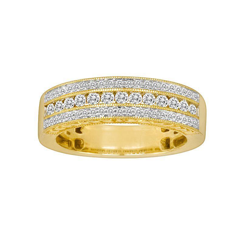 14k Gold 1/2-ct. T.W. IGL Certified Diamond Wedding Ring, Womens, Size: 5, White Product Image