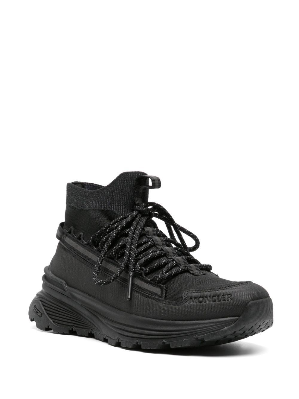 MONCLER Monte Runner High-top Sneakers In Black Product Image