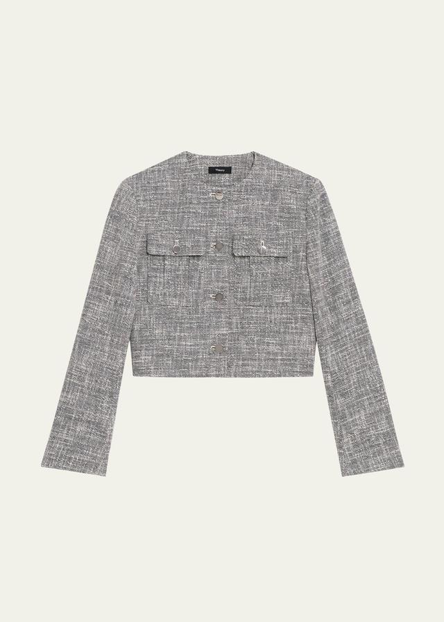 Theory Tweed Military Jacket Product Image