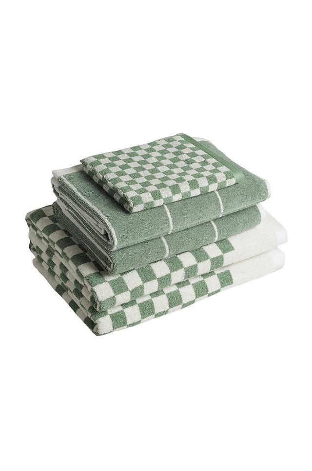 BAINA Organic Cotton Towel Set 08 in Green Product Image