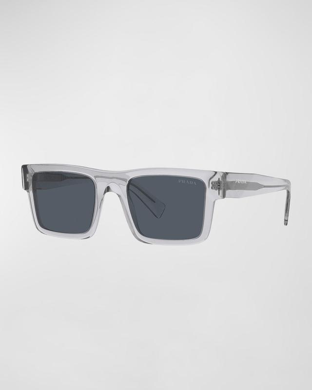 Mens 52MM Rectangular Sunglasses Product Image