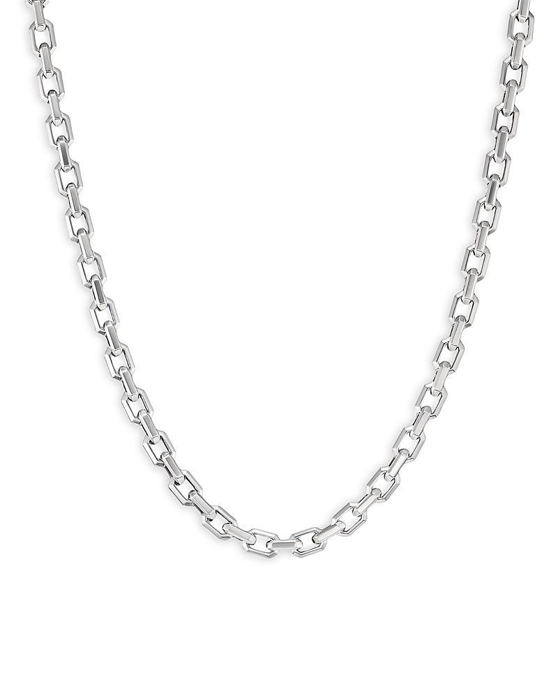 Mens Streamline Heirloom Link Necklace In Sterling Silver Product Image