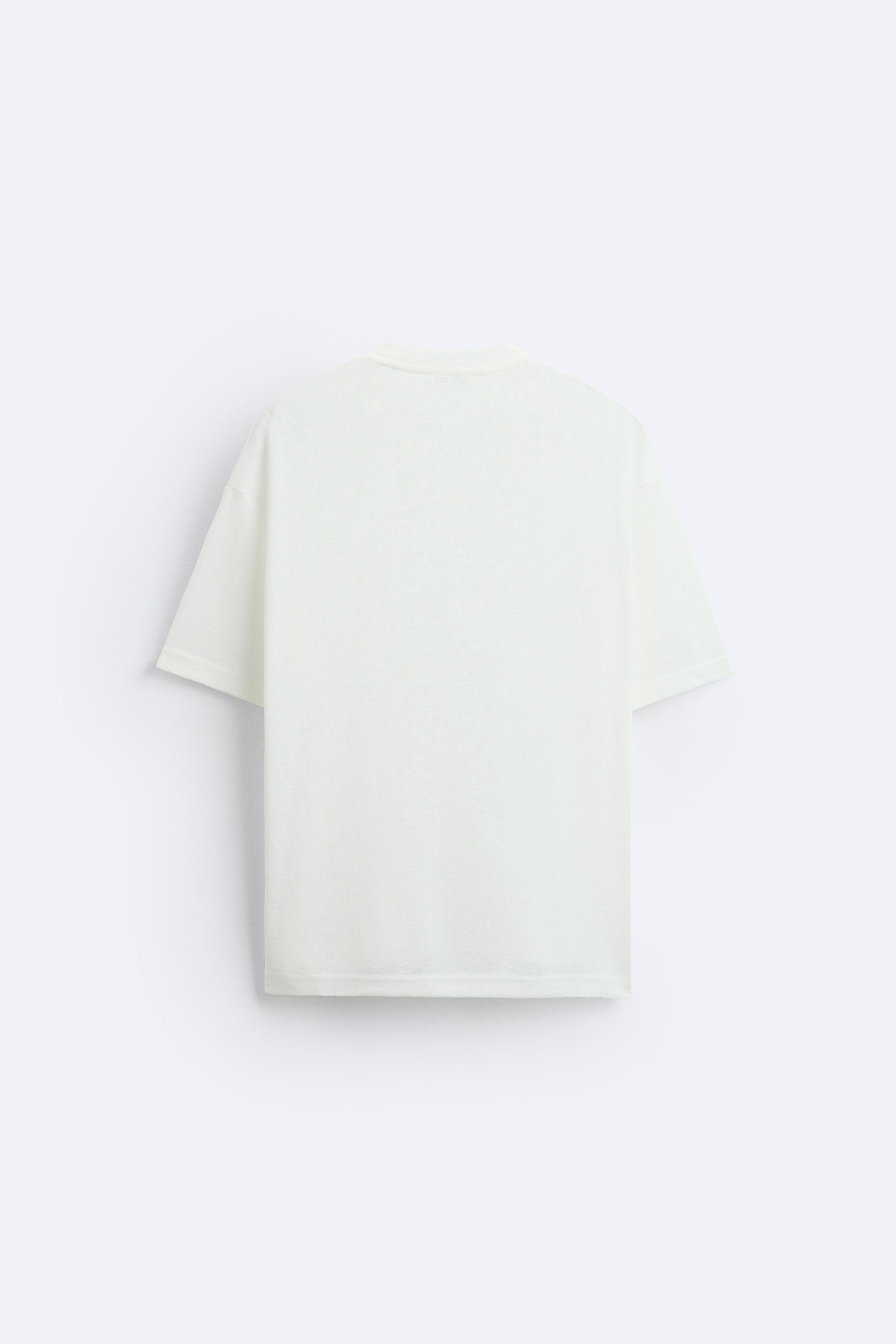 T-SHIRT WITH TONAL EMBROIDERY Product Image