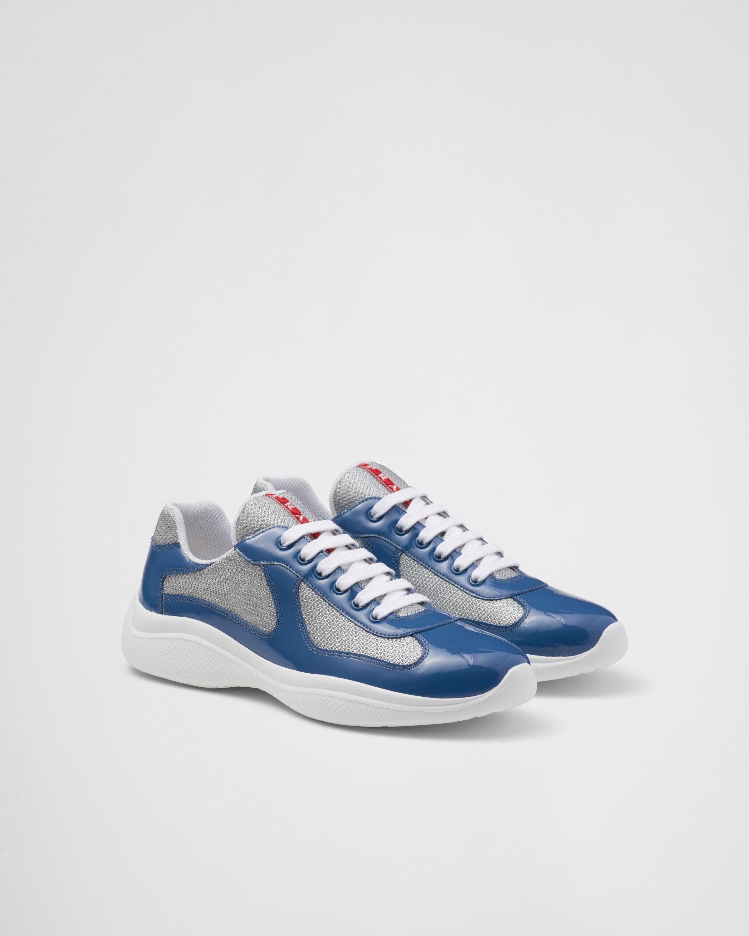 Patent leather and technical fabric Prada America's Cup sneakers Product Image