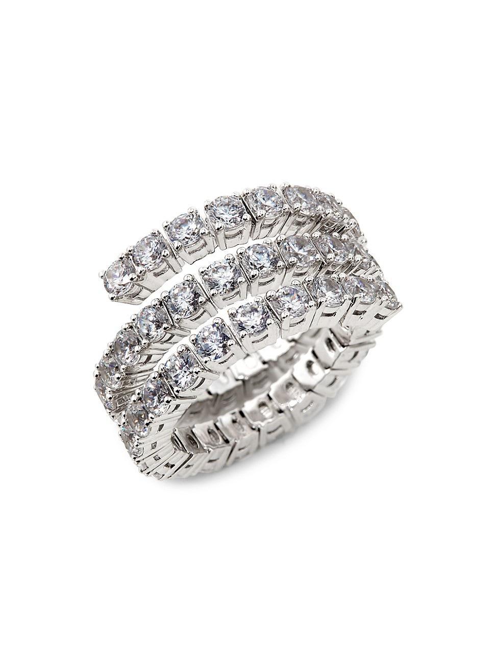 Womens Flex Cubic Zirconia Wrap Ring Product Image