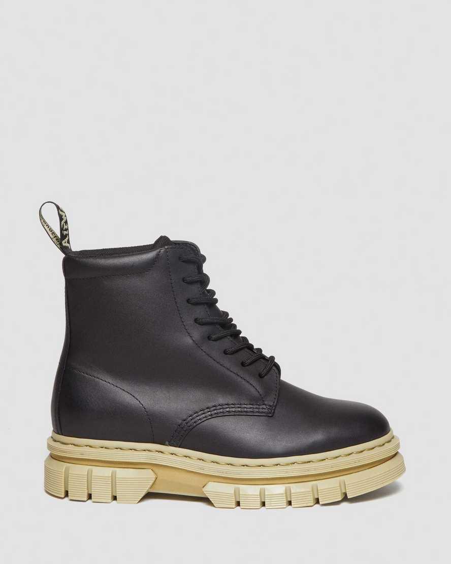 Rikard Contrast Sole Platform Lace Up Boots Product Image