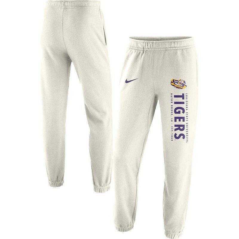 Mens Nike Cream LSU Tigers Saturday Fleece Pants Product Image