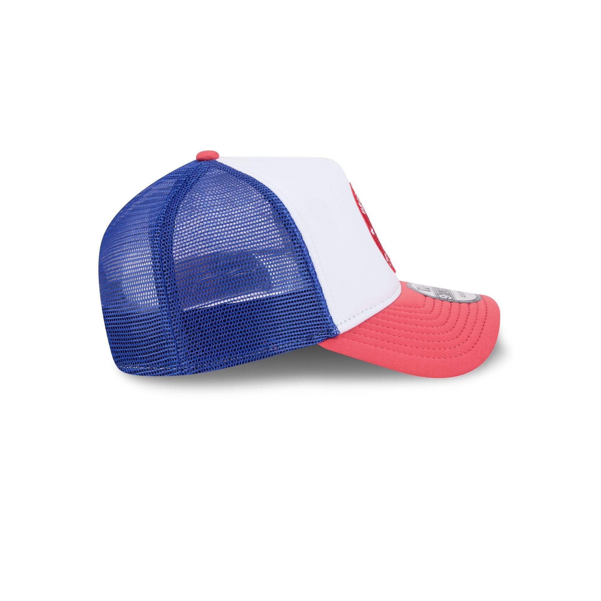 Team USA Olympics White 9FORTY A-Frame Trucker Hat Male Product Image