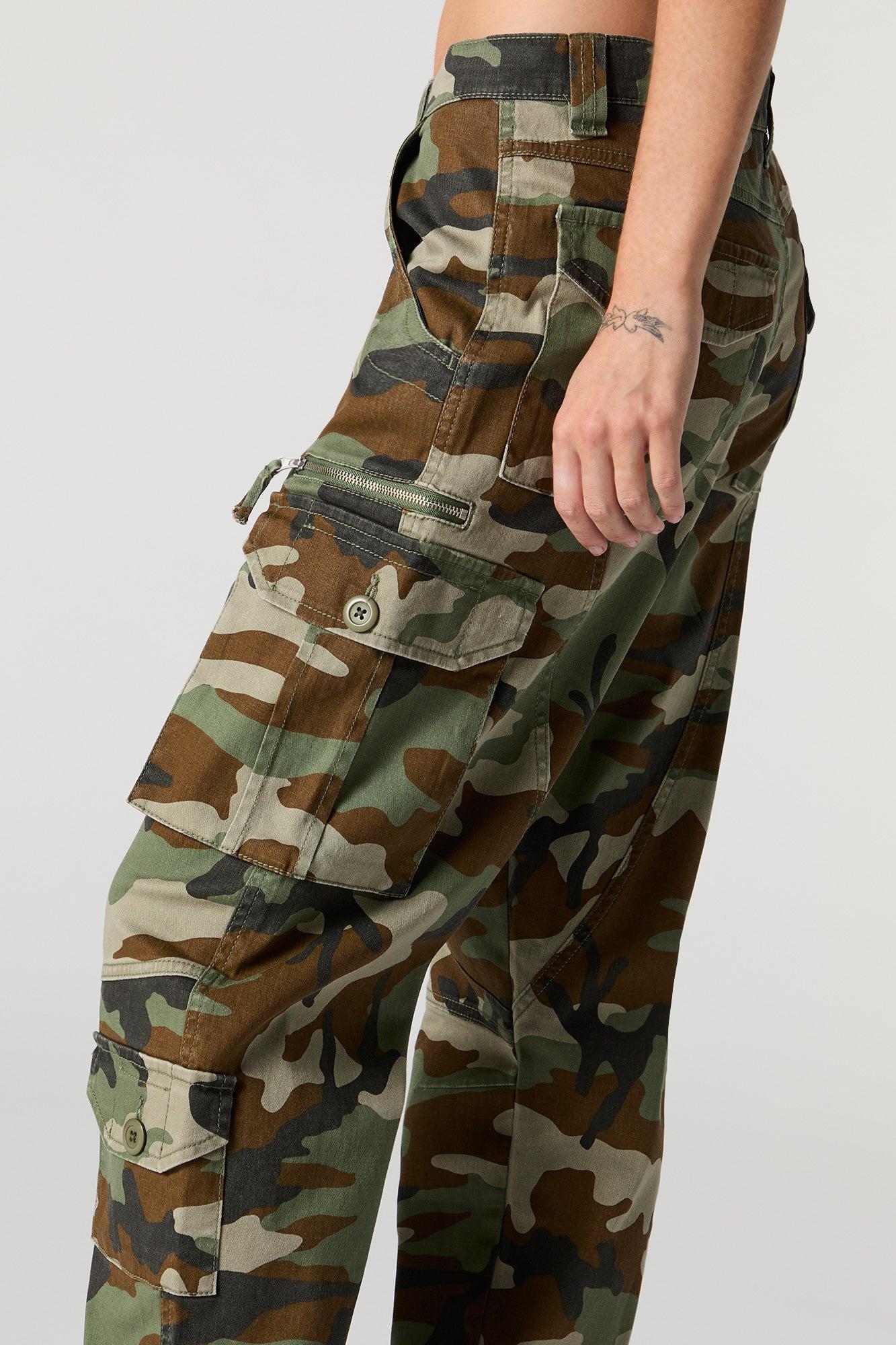 Tie Hem Straight Leg Cargo Pant Female Product Image