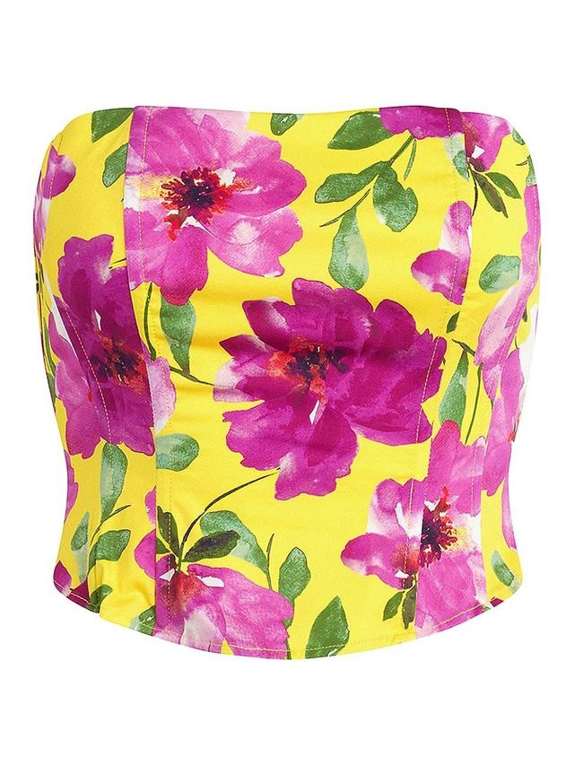 Womens Lanai Floral Strapless Top Product Image