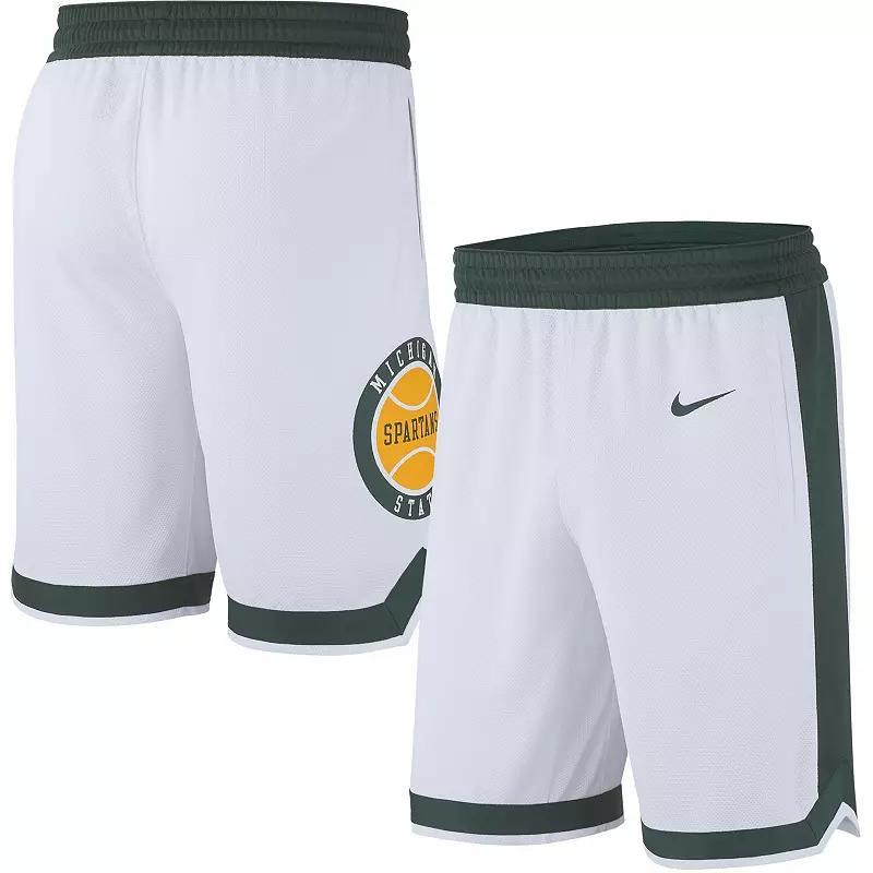 Mens Nike Michigan State Spartans Retro Replica Basketball Shorts Product Image