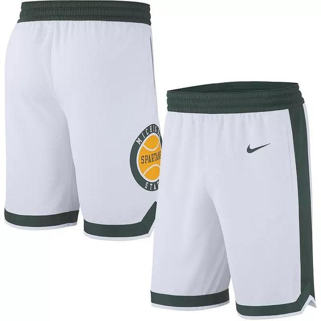 Mens Nike Michigan State Spartans Retro Replica Basketball Shorts Product Image