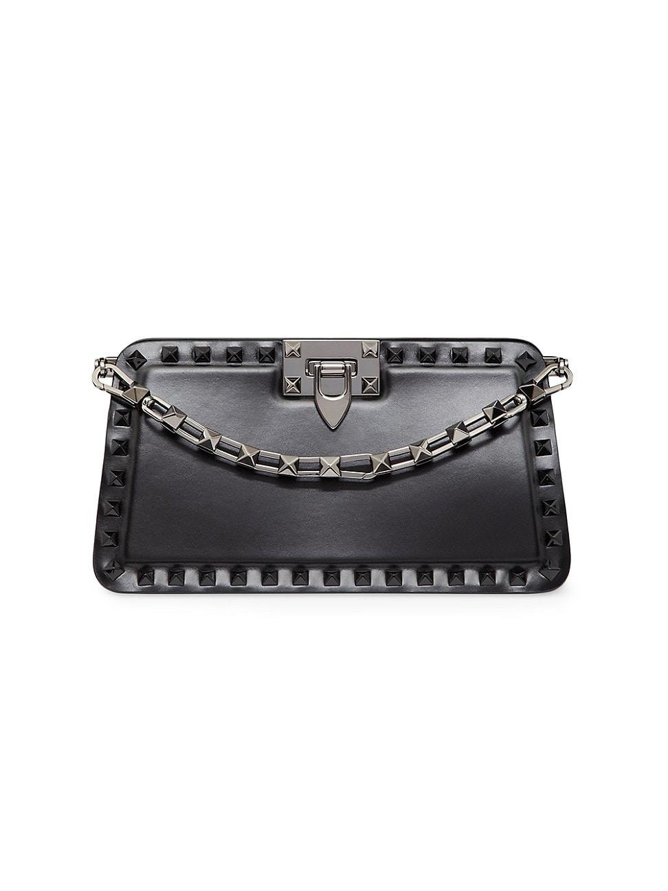 Womens Rockstud Calfskin Clutch Product Image