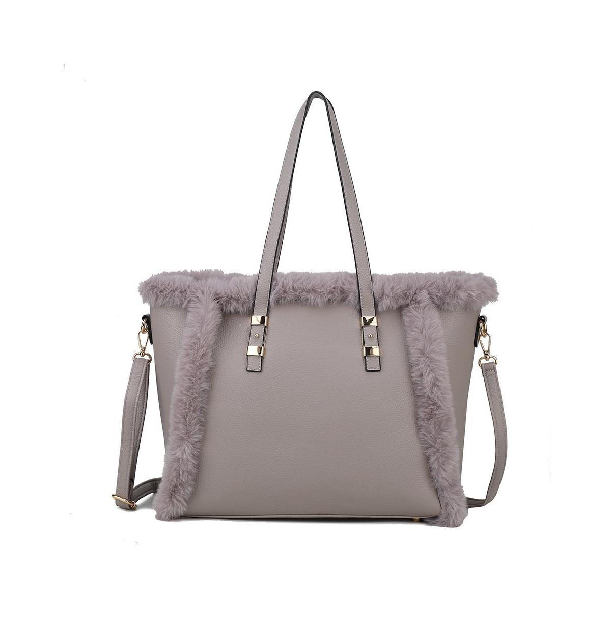 Mkf Collection Liza with fur Women s Tote Bag by Mia K Product Image